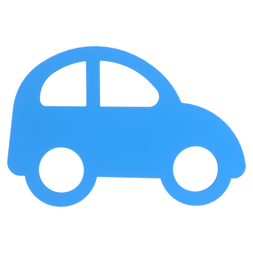 Auto niebieskie 10 szt