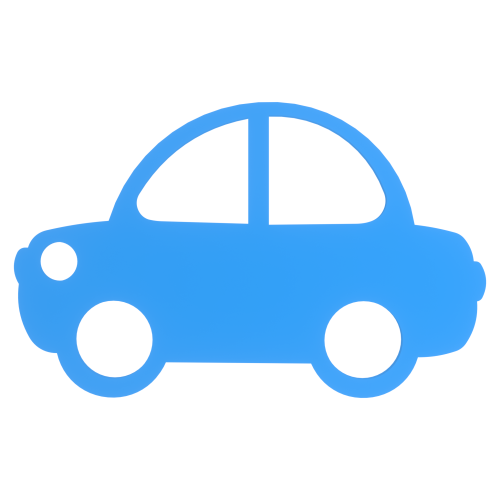 Auto większe niebieskie - widok 2