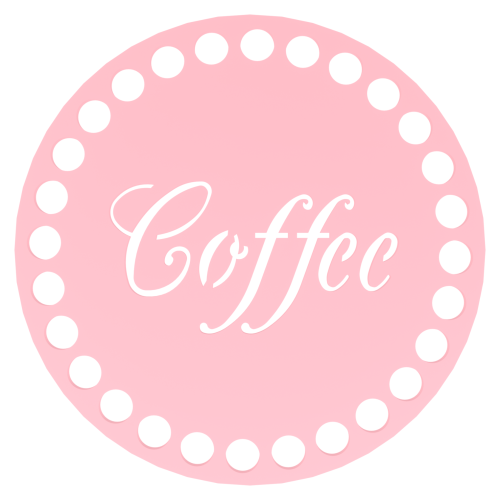 Podkładka pod kubek coffee bez ziaren różowy