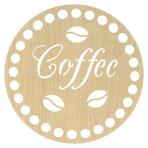 Podkładka pod kubek coffee z ziarnami klon