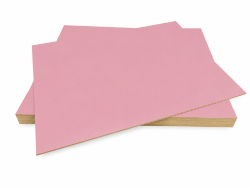 Płyta HDF 3 mm różowa - formatka do lasera 460x600 mm - 15 szt.