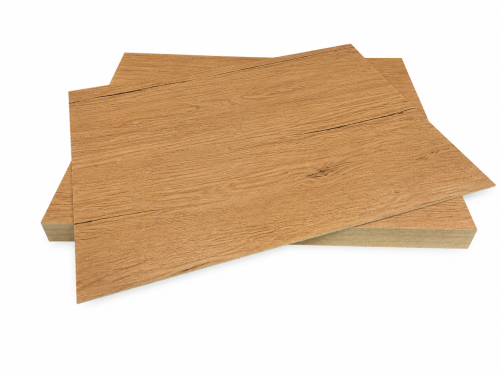 Płyta HDF 3 mm dąb wotan - formatka do lasera 460x600 mm - 15 szt.