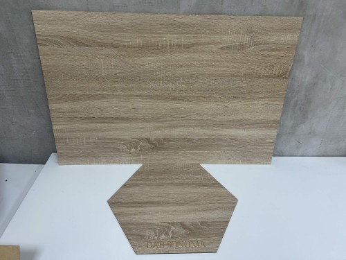 Płyta HDF 3 mm dąb sonoma - formatka do lasera 920x600 mm - 15 szt.