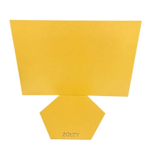 Płyta HDF 3 mm żółta - formatka do lasera 920x600 mm - 15 szt. - widok 2