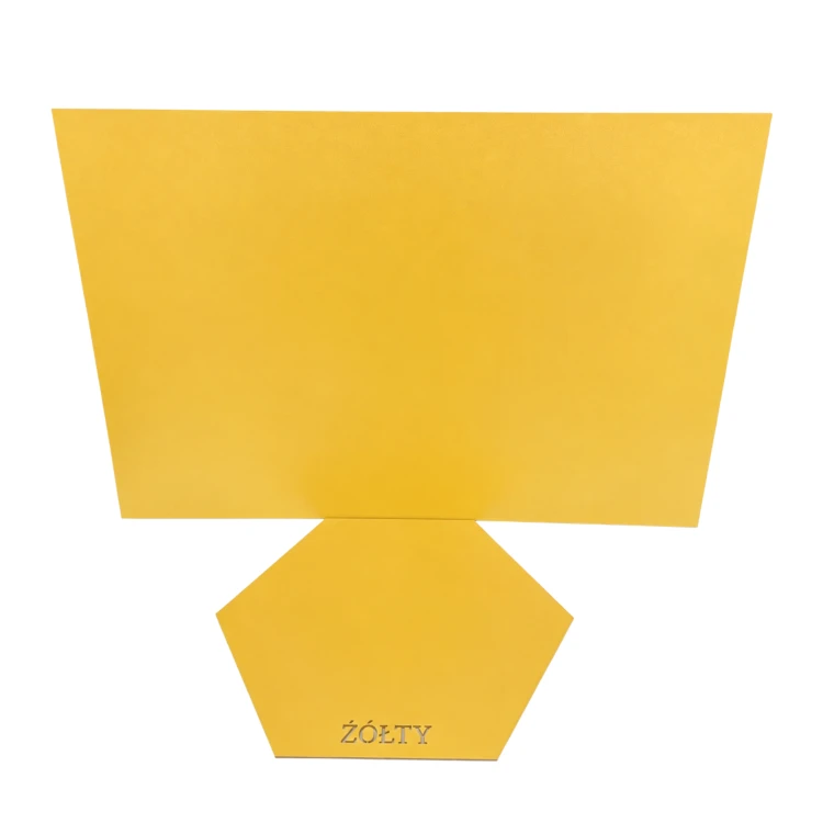 Płyta HDF 3 mm żółta - formatka do lasera 920x600 mm - 15 szt. - widok 2