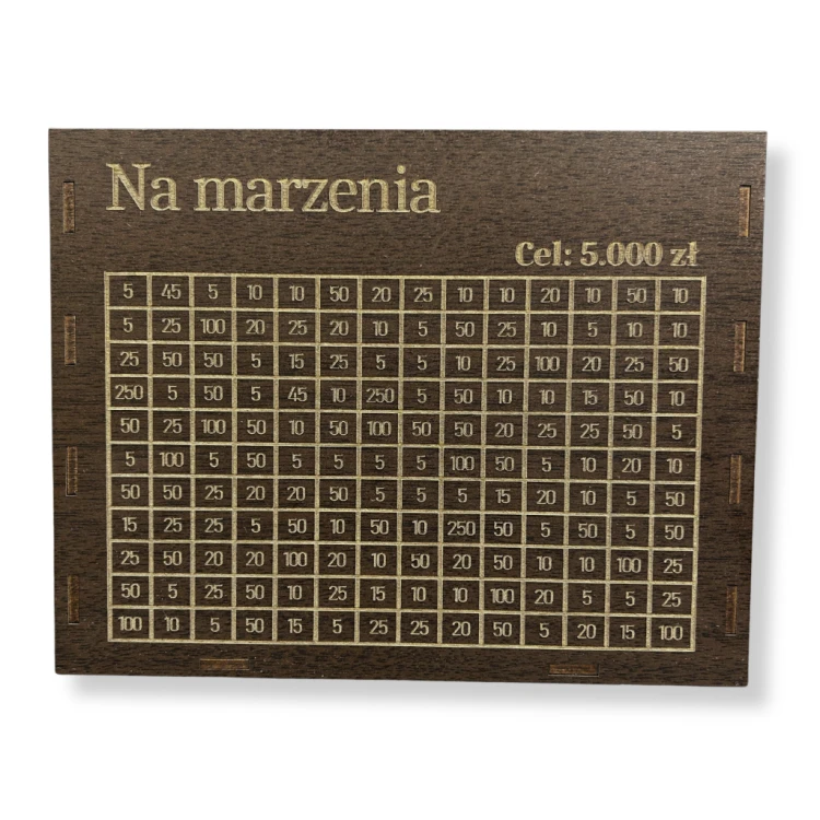 Skarbonka Na marzenia 5000 zł WENGE - widok 3