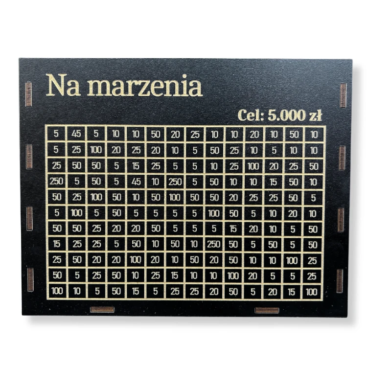 Skarbonka Na marzenia 5000 zł CZARNA - widok 3