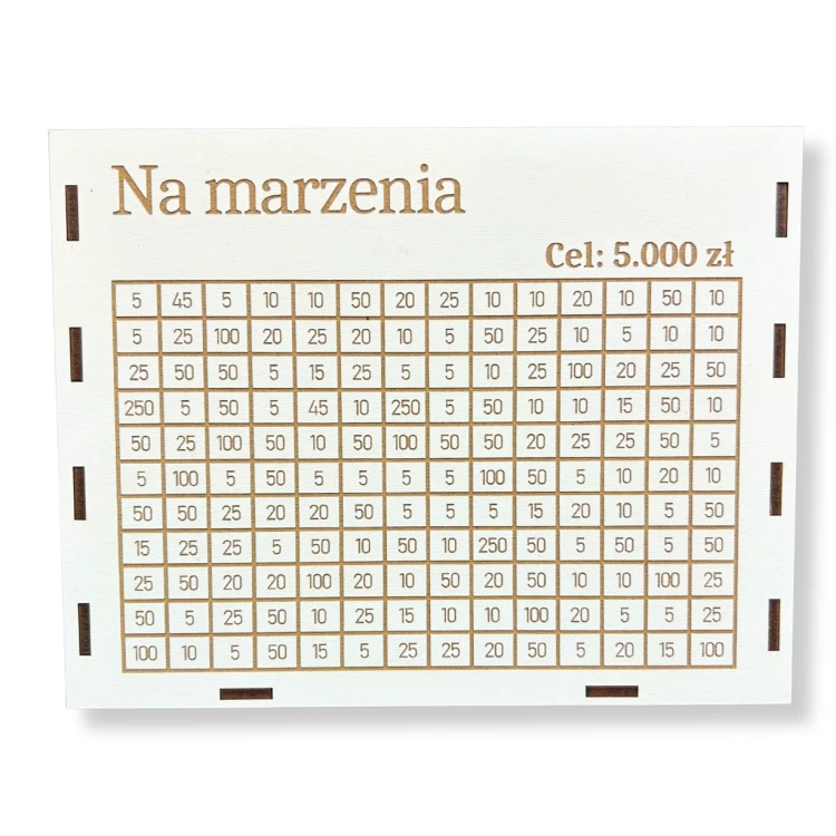 Skarbonka Na marzenia 5000 zł BIAŁA - widok 3