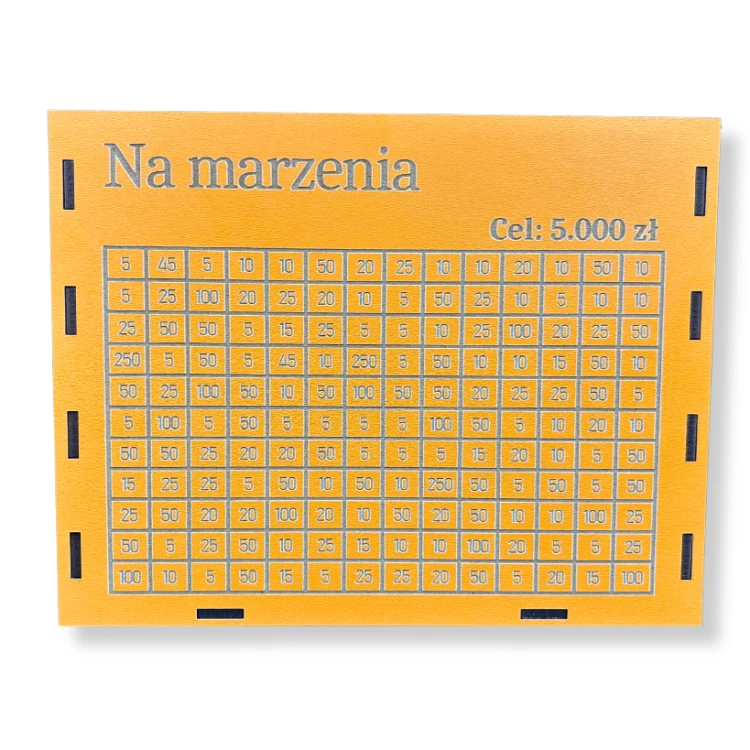 Skarbonka Na marzenia 5000 zł POMARAŃCZOWA - widok 3