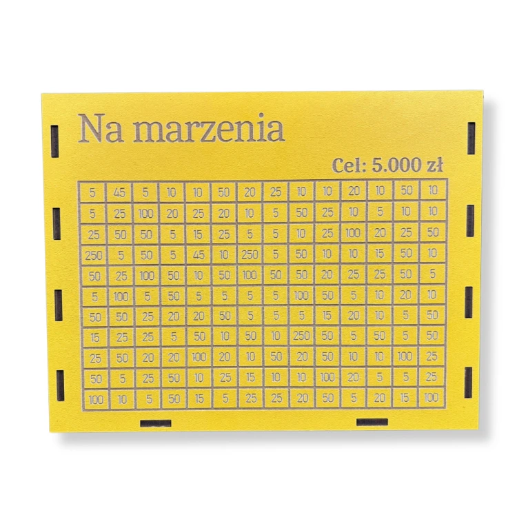 Skarbonka Na marzenia 5000 zł ŻÓŁTA - widok 2