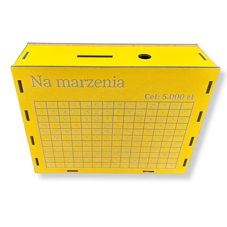 Skarbonka Na marzenia 5000 zł ŻÓŁTA - widok 3