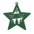 Gwiazdka z logo firmy - Zielony HDF - P0543