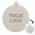 Bombka z logo firmy - Biały dwustronny HDF - P0548