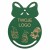 Bombka z logo firmy - Zielony HDF - P0551