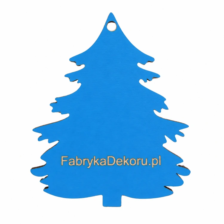 Choinka z logo firmy - Niebieski HDF - P0552