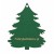 Choinka z logo firmy - Zielony HDF - P0552