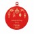 Bombka z logo firmy - Czerwony HDF - P0558