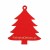 Choinka z logo firmy - Czerwony HDF - P0567
