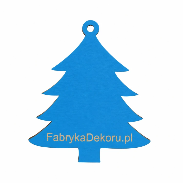 Choinka z logo firmy - Niebieski HDF - P0567