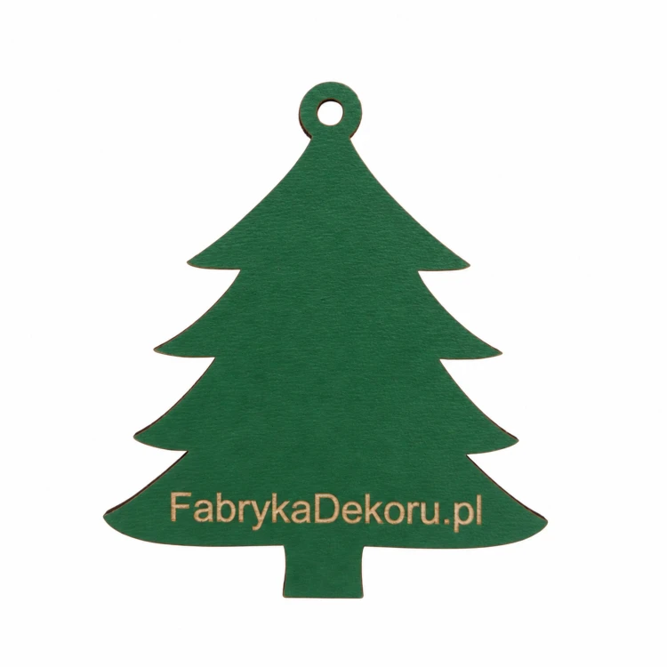Choinka z logo firmy - Zielony HDF - P0567