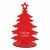 Choinka z logo firmy - Czerwony HDF - P0570