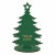 Choinka z logo firmy - Zielony HDF - P0570