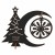 Choinka z logo firmy - Czarny HDF - P0572