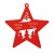 Gwiazdka z logo firmy - Czerwony HDF - P0543