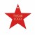 Gwiazdka z logo firmy - Czerwony HDF - P0569
