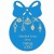 Bombka z logo firmy - Niebieski HDF - P0547