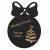 Bombka z logo firmy - Czarny HDF - P0549