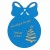 Bombka z logo firmy - Niebieski HDF - P0549