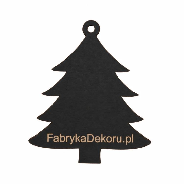 Choinka z logo firmy - Czarny HDF - P0567