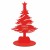 Choinka z logo firmy - Czerwony HDF - P0571