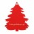 Choinka z logo firmy - Czerwony HDF - P0552